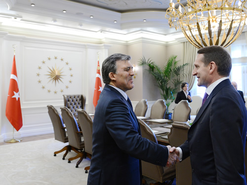 President Gül Receives Speaker Naryshkin of Russia's State Duma